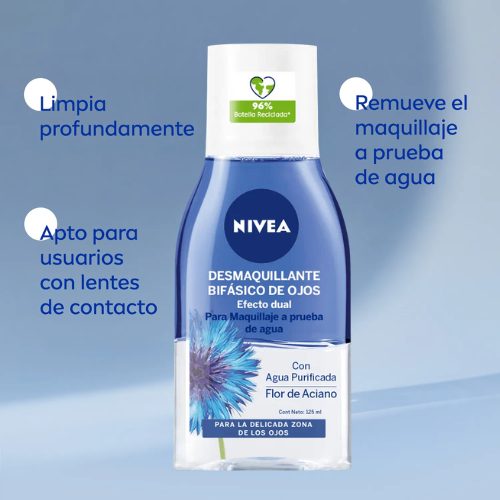 Nivea – Desmaquillante Facial Bifásico de Ojos 125ml